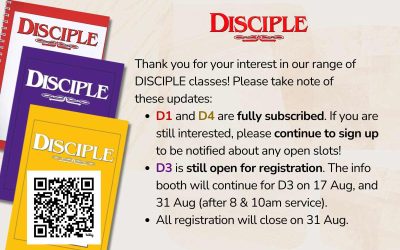 DISCIPLE Courses Registration