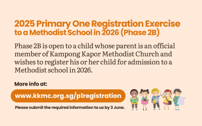 2025 Primary One Registration Exercise to a Methodist School in 2026 (Phase 2B)