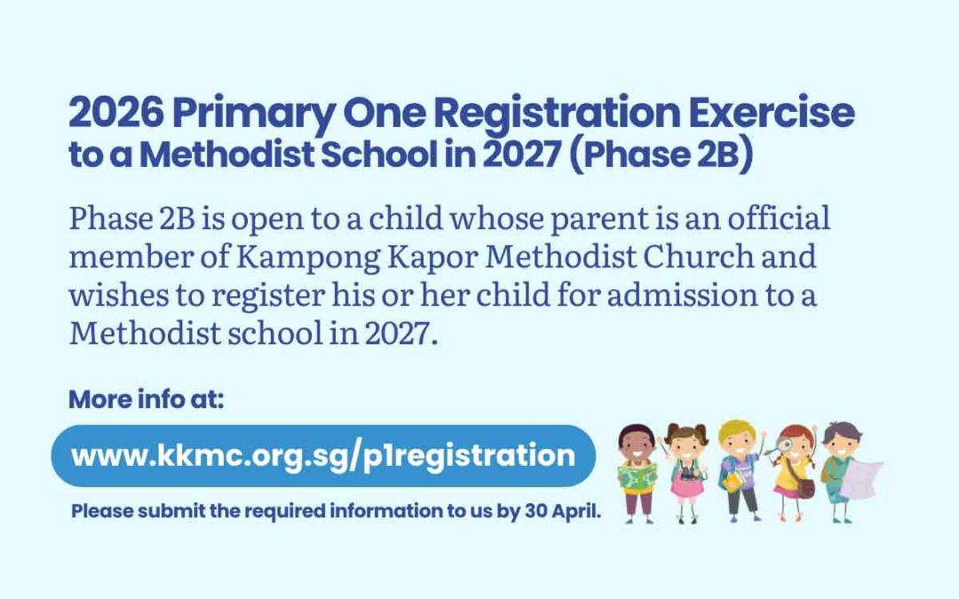 2026 Primary One Registration Exercise to a Methodist School in 2027 (Phase 2B)