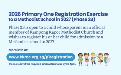 2026 Primary One Registration Exercise to a Methodist School in 2027 (Phase 2B)