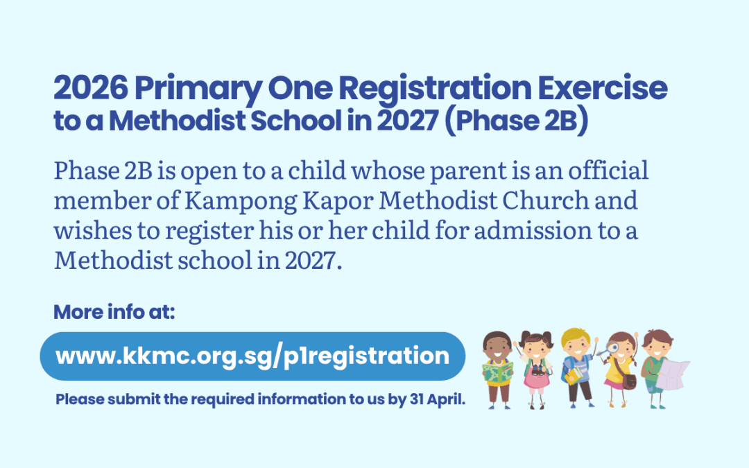 2026 Primary One Registration Exercise to a Methodist School in 2027 (Phase 2B)