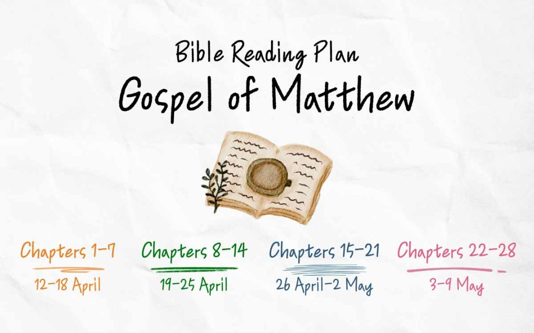 4 Week Bible Reading Plan on the Gospel of Matthew