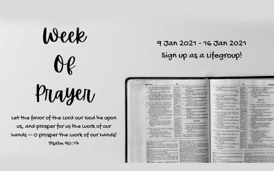 Week of Prayer (9 Jan – 16 Jan)